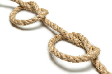 Coiled rope knot