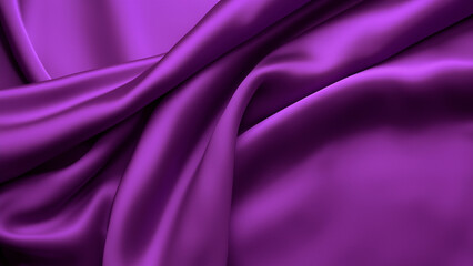Purple Silk Satin with Soft Folds, Silk Satin with Gentle Drapes, Silk Fabric Background, Silk Fabric Soft Folds, Luxury Background, 8K UHD
