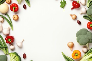 World Vegan Day Background With Various Vegetables. Сoncept Vegan Lifestyle, Plant-Based Diet, Cruelty-Free Living, Healthful Eating, Sustainability