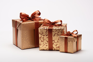 Obraz premium New Year and Christmas design. christmas gift box