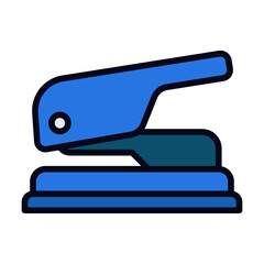 Hole puncher line icon