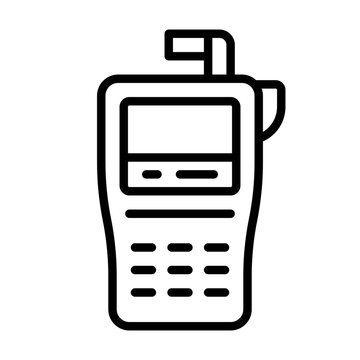 Label maker line icon