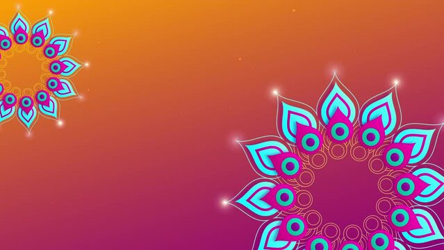 Happy diwali greeting background with mandela or text space