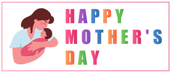 happy mother's day vector banner design