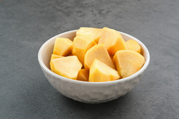 Fresh Ripe Persimmon or Kesemek fruit 
