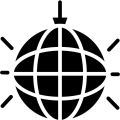 disco ball vector design icon .svg