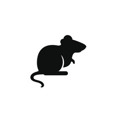 Mouse rat icon isolated on white background