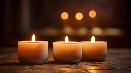 Soft candlelight