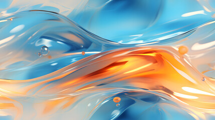 Seamless flowing water pattern with light reflections