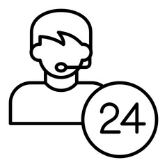 24 Hours Icon