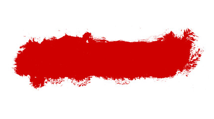 Red dried paint splattered dirty style. Royalty high-quality free stock image of Isolated ink stencils for graphic design, text fields. Artistic brush strokes, splatter stains, paintbrush, overlay
