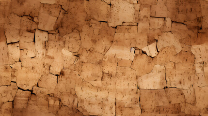 Seamless smooth cork texture with natural designs