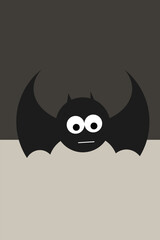 illustration of a halloween vampire