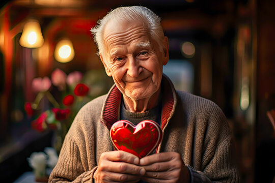 Adopt a senior share love. social responsability concept
