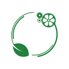 circular economy icons on white background	