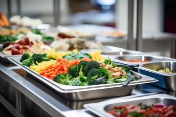 meals prepared in a cafeteria-style food service