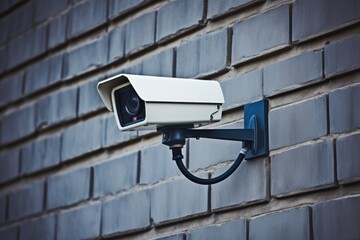 surveillance camera on an exterior wall