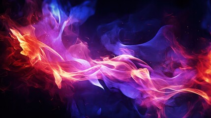 neon purple  fire motion blur abstract background. Gas fuel and renewable energy concept. - obrazy, fototapety, plakaty