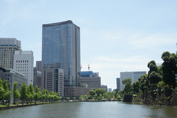 Fototapeta na wymiar Tokyo Building Scenery in Japan, Chiyoda City