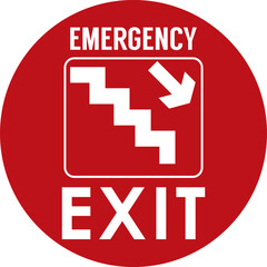 emergency exit door signage, vector illustration. template ready to print high resolution file.good for office building,hotel,hospital,supermarket,mall