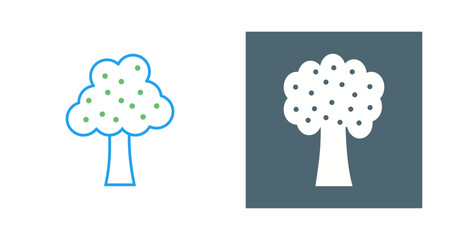 Fruit Tree Vector Icon