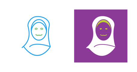 Islamic Woman Vector Icon
