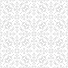 Schilderijen op glas Orient vector classic pattern. Seamless abstract background with vintage elements. Orient light pattern. Ornament barogue wallpaper © Fine Art Studio