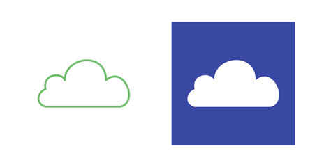 Obraz premium Cloud Vector Icon