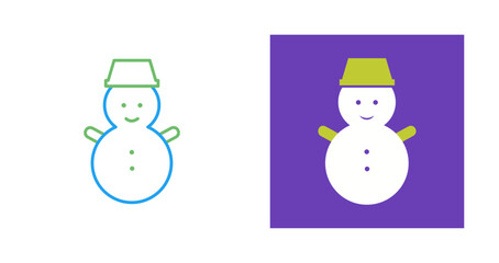 Snowman Vector Icon
