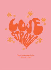 Valentine's day greeting card retro style vector