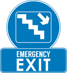emergency exit door signage, vector illustration. template ready to print high resolution file.good for office building,hotel,hospital,supermarket,mall