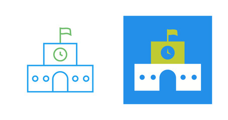 School building Vector Icon