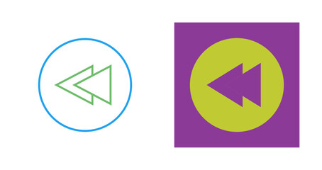 Previous Track Vector Icon