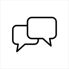 Naklejka premium Bubble speech icon vector in trendy design on white background