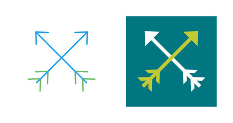 Two Arrows Vector Icon