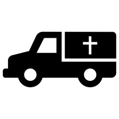 Funeral car icon