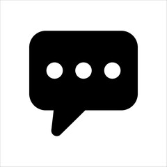 Bubble speech icon vector in trendy design on white background