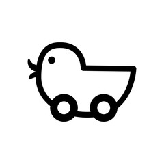 Duck toy icon