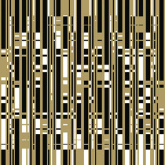 Black, Light Brown and White Broken Striped Textured Pattern