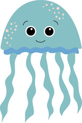 Deep ocean, sea life elements. Ocean life, aquarium life