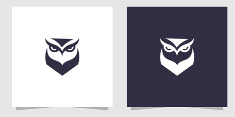 Fototapeta premium owl logo design vector