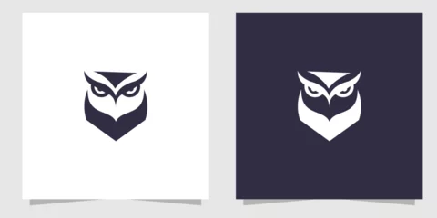 Foto op Plexiglas owl logo design vector © Sejivva_STD