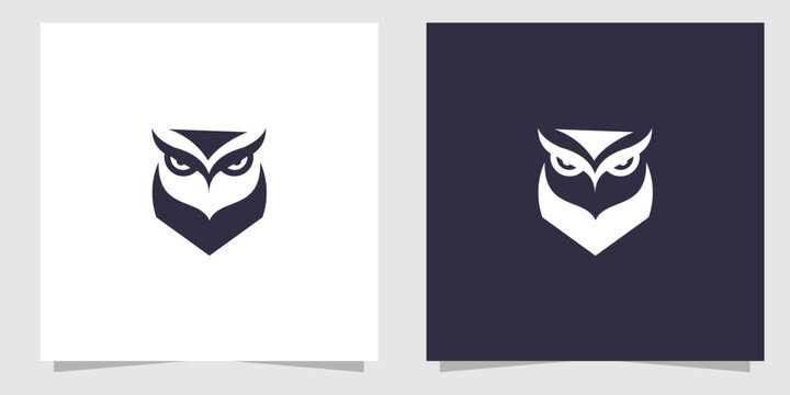 owl logo design vector