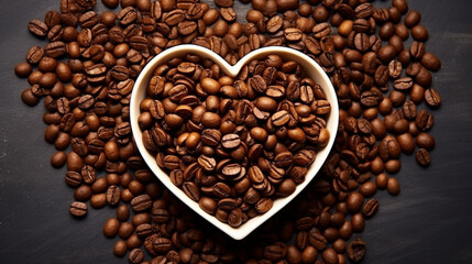 heart of beans HD 8K wallpaper Stock Photographic Image 