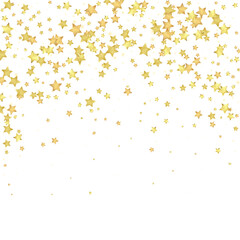Magic stars vector overlay.  Gold stars scattered