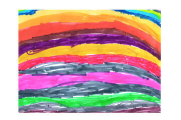 Rainbow background. Abstract backgrounds and wallpapers. Hand drawn. Illustration