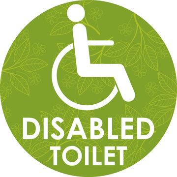 Disabled toilet icon in trendy outline style design. Vector graphic illustration. Disabled icon for toilet  ,office,hotel,restaurant, website design, logo, app, and ui. Editable vector stroke. EPS 8
