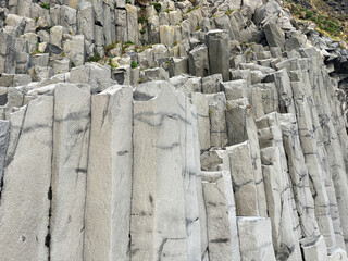 Hexagonal basalt columns on Vik beach