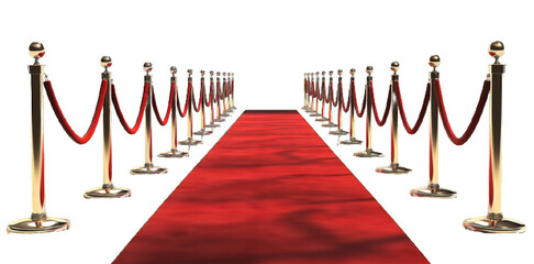 Elegant Red Carpet Entrance: VIP Event Walkway. generative ai
