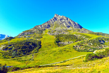 Fototapeta premium Galtür im Paznauntal, Tirol (Österreich)